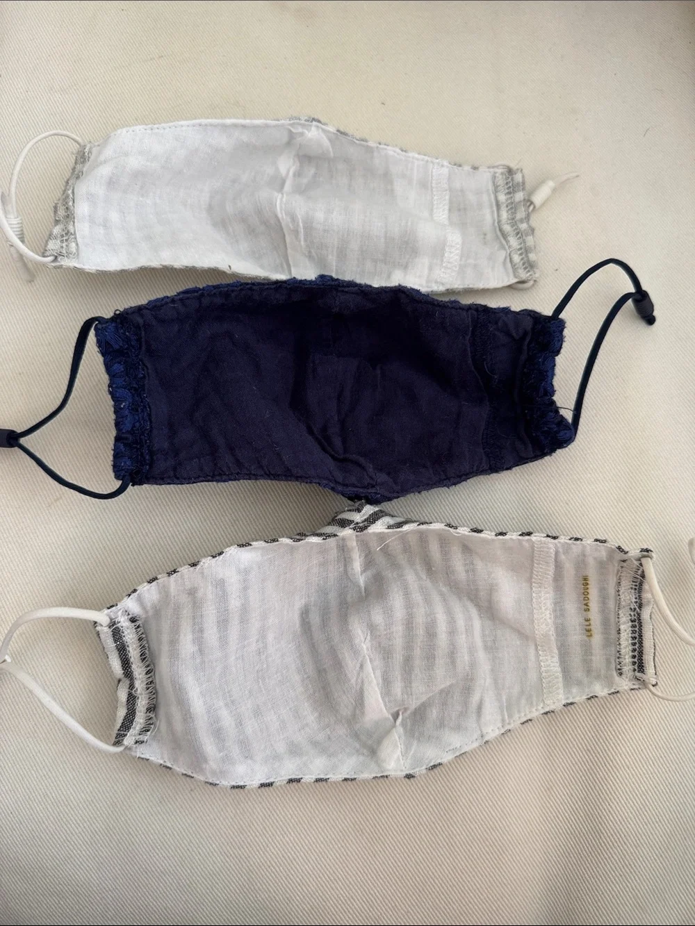 Lele Sadoughi Set of 3 Face Masks